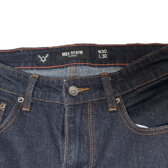 MBX Denim Dark Wash Jeans Size 30/30 - Picture 3 of 4